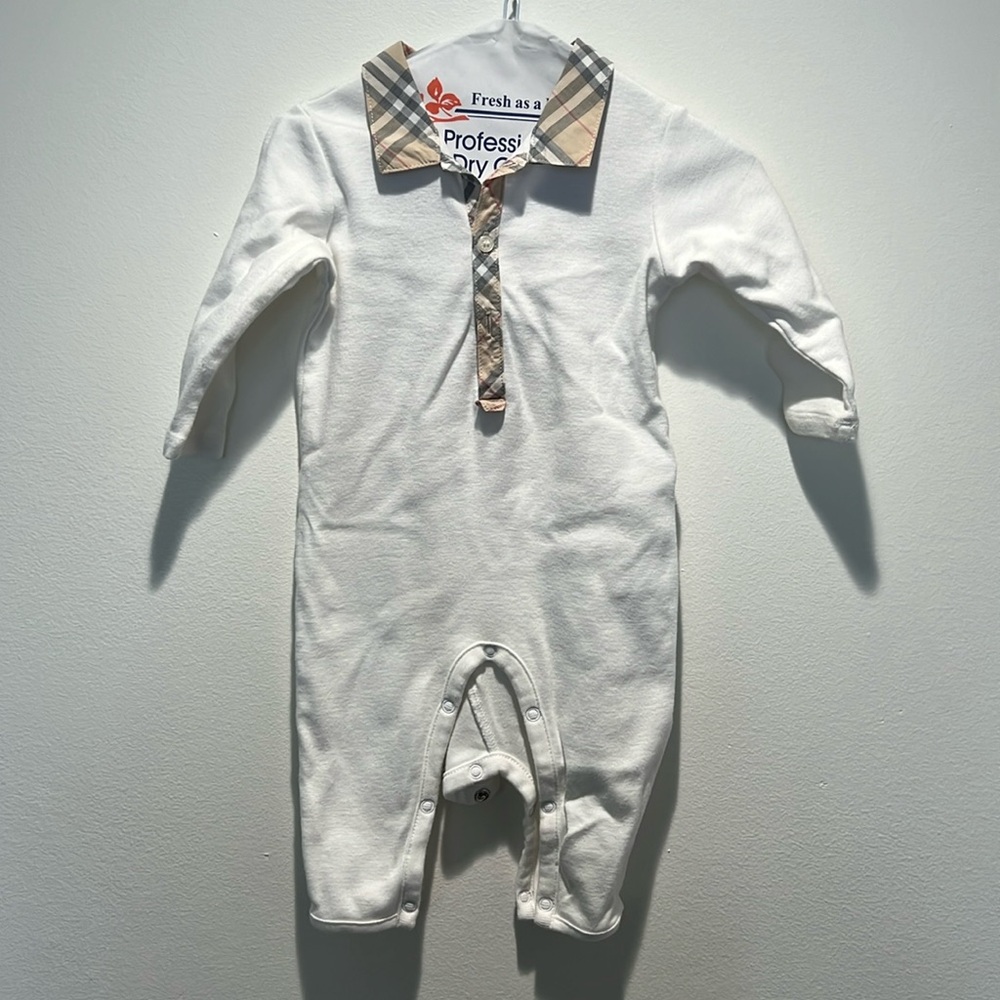 Baby Burberry 3 months onesie